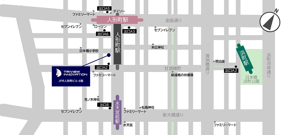 本社までの地図